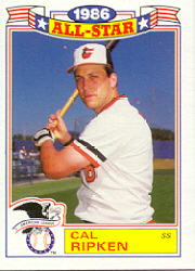 1987 Topps Glossy All-Stars Baseball Cards     016      Cal Ripken
